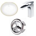 thumbnail image 1 of American Imaginations 19.5-in. W CUPC Oval Bathroom Undermount Sink Set In White - Chrome Hardware AI-26831, 1 of 8