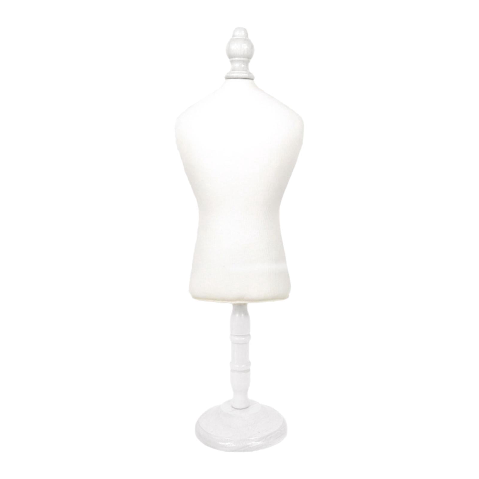 DOLITY Mannequin de Forme pour Chien Chaîne de Bijoux Présentoir Support Présentoir pour Vêtements pour Animaux Blanc