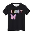 thumbnail image 1 of Chandails pour Filles Anniversaire T-Shirt à Manches Courtes pour Filles Col Rond Chandails d'Été pour Adolescentes Chandails pour Filles 6-7 Ans Tenue pour Fille, 1 of 4