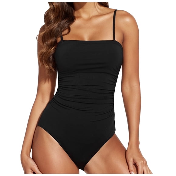 Women Swimsuits Strapless Bandeau Bathing Suits Swimwear, Women, Ladies, Maternity, Mom, Girlfriend