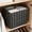 Black-BK, variant on Storage Basket Gift Shelf Basket Storage Bin Nursery Basket Organizer Box For Room Deco Gray