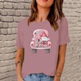 thumbnail image 1 of Meichang T-Shirts de la Saint-Valentin pour Femmes, T-Shirt Graphique Cœur d'Amour, Manches Courtes, Col Rond, Décontracté, Blouses, Joyeuse Saint-Valentin, 1 of 5