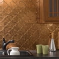 thumbnail image 2 of Fasade Monaco Decorative Vinyl 18in x 24in Backsplash Panel Antique Bronze 5 Pack, 2 of 5