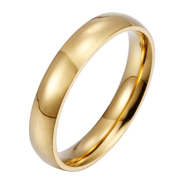 XZNGL Fashion Simple Stainless Steel Womens Ring Simple Couple Ring Size 5-13