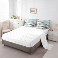 thumbnail image 3 of YST 7-Piece Geometric Wave Bedding Set, Black Polka Dots, King Size Comforter Set, Modern Abstract Art Bedding, 3 of 4