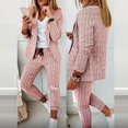 thumbnail image 2 of Womens Business Work Suit Set Long Sleeve Open Front Blazer with Slim Fit Suit Pants Basic Work Office Formal Suit Sets, 2 of 6