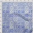 thumbnail image 4 of oneOone Rayon Blue Fabric Floral Sewing Craft Projects Fabric Prints By Yard 56 Inch Wide, 4 of 5