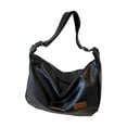 thumbnail image 2 of TopLLC Bags For Women Soft Foldable Vegan Leather Shoulder Handbag Stylish Slouchy Tote Purses Polyester Shoulder Sack, 2 of 6