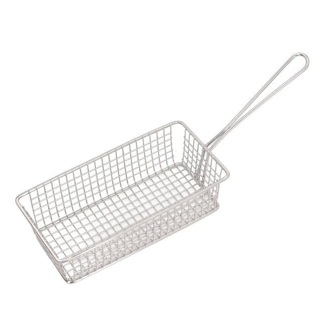 Stainless Steel Deep Fryer Basket, Multifunctional High Temperature Resistant Frying Basket for Frying Chips Chicken Fish Fries
