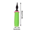 thumbnail image 2 of Double-Action Balloon Pump Inflator, Quick-Fill Manual Blower for Latex Foil Balloons, Ergonomic Hand Pump with Non-Slip Grip ABS Durable Design, Green, 2 of 5