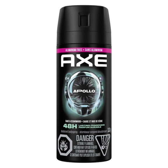 AXE Aluminum-Free Deodorant Body Spray Apollo Sage & Cedarwood, 113 g