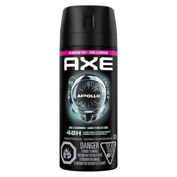 AXE Aluminum-Free Deodorant Body Spray Apollo Sage & Cedarwood, 113 g