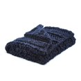 thumbnail image 3 of Cozy Tyme Keon Navy Channel Knit Throw - Cozy, Extra Soft, 50" x 70", 3 of 10