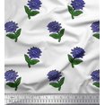 thumbnail image 1 of Soimoi Rayon Fabric Leaves & Floral Block Print Sewing Fabric Yard 42 Inch Wide, 1 of 3