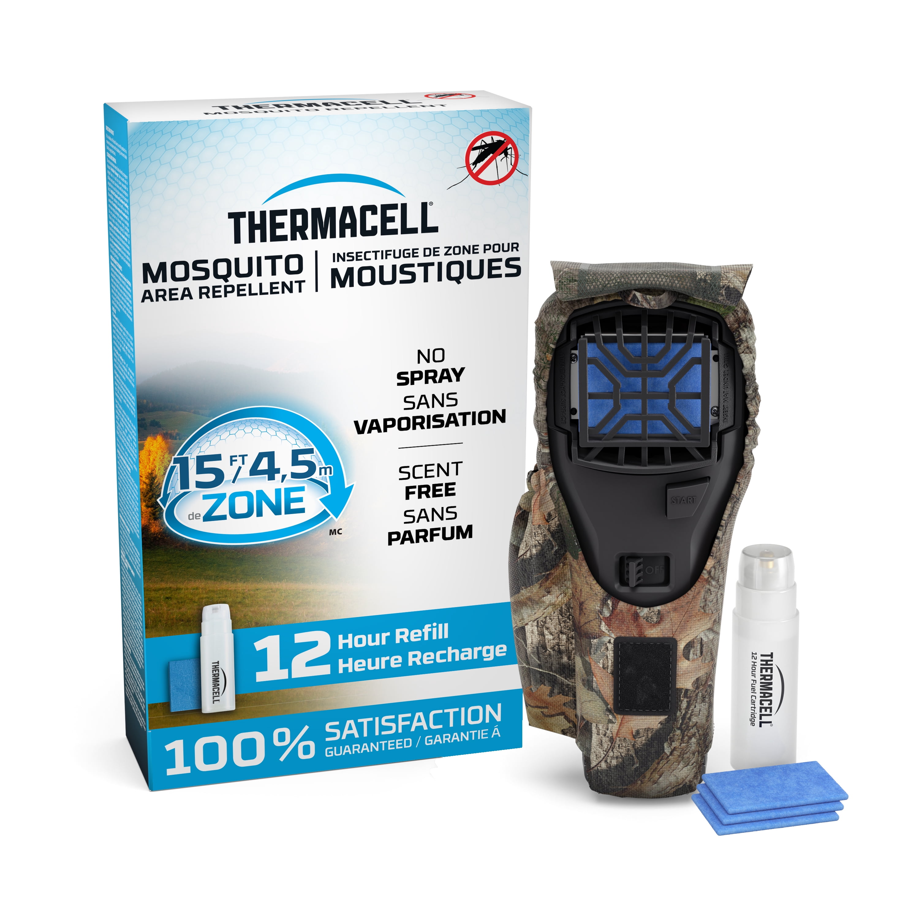 Thermacell Fuel-ZoneGuard Extreme Fuel Powered Mosquito Repeller Hunt Pack with 12-Hr Refill