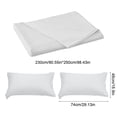 thumbnail image 3 of Birdeem Solid Color Bed Sheet Set with Pillowcases, Queen Size Friendly 98x90 Inch Sheets & 29x19 Inch Pillowcases, Wrinkle-Resistant Polyester 3-Piece, 3 of 9