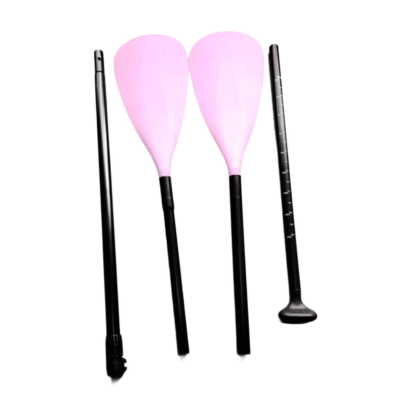 S SERENABLE Kayak Paddle 4 Sections Detachable Boat Paddle for Surfing Canoeing Kayaking Pink