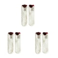 thumbnail image 4 of relayinert Expérience Confort avec Ces Chaussettes Moelleuses à Grand Application Bonhomme de Neige Coloré 3ensemble, 4 of 6