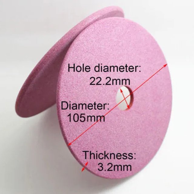 Bgsha 105/145mm Grinding Wheel Disc For Chainsaw Sharpener Grinder 3/8lp & .325 Chain