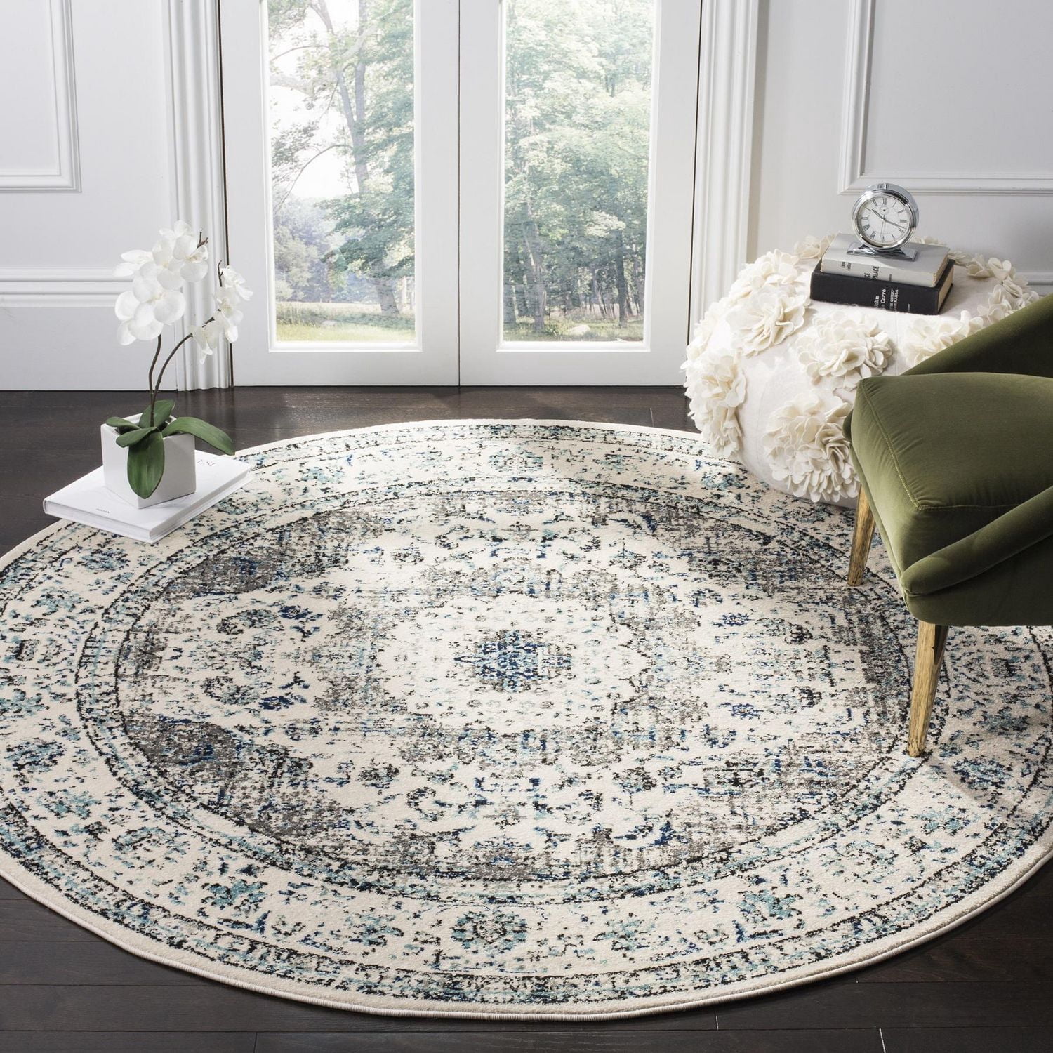SAFAVIEH Evoke Teale Tapis Traditionnel