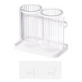 thumbnail image 2 of Chopsticks Storage Tube Wall-mounted Standing Space Saving Quick Draining Great Stickiness Keep Neat Nordic Style Punch-free Tableware Rack Kitchen Stuff, 2 of 8