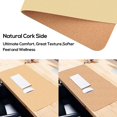 thumbnail image 4 of Large Natural Cork & Leather Desk Pad,eco Desk mat,Double-Sided Desk Protector ,Waterproof Keyboard pad ,Desk Mouse Pad, 4 of 5