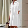 thumbnail image 2 of CEHVOM Robe Longue Maxi pour Femmes, Mode, Col Rond, Manches Longues, Décontractée, avec Poches, Unie, en Solde, 2 of 6