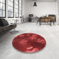 thumbnail image 4 of Ahgly Company Tapis Rectangulaire Lavable en Machine Intérieur Transitionnel Rouge Tomate, 5 Pieds x 7 Pieds, 4 of 7