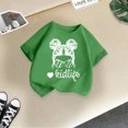 thumbnail image 2 of Chemises pour Bébé Fille Grandes Tailles Enfants Filles Imprimé Graphique Mignon Col Rond Manches Courtes T-Shirt Décontracté d'Été, 2 of 4