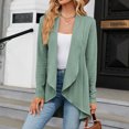thumbnail image 4 of CEHVOM Cardigan Veste à Manches Longues Ample de Couleur pour Femmes en Liquidation, 4 of 6