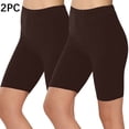 thumbnail image 2 of Chbgutlmr 2pc Athletic Shorts for Women Workout Slim Elastic High Waisted Solid Color Running Shorts Sport, 2 of 9