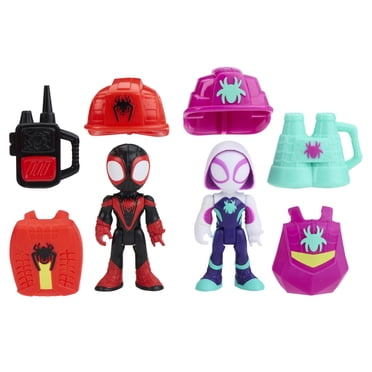 Marvel Spidey and his Amazing Friends Rescue-Webs Ghost-Spider & Rescue-Webs Spin Action Figure Set
