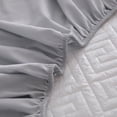 thumbnail image 4 of Dvruxg Waterproof Mattress Protector 35.4"×78.7" – Thickened Bed Sheet for Winter & Fall – Soft, Breathable, Machine Washable(Gray), 4 of 5
