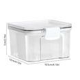 thumbnail image 2 of YIMWNYI Clear Airtight Food Storage Container, Plastic Canisters, Kitchen Pantry Organization, Leak-Proof Storage, Ideal for Flour, Rice, Snacks, Easy to Clean, Food Safe, BPA-Free, 2 of 6