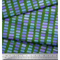 thumbnail image 2 of Soimoi Tissu Vert Poly Georgette Coup de Pinceau Abstrait Imprimé 1 Yard 52 Pouces de Large, 2 of 3