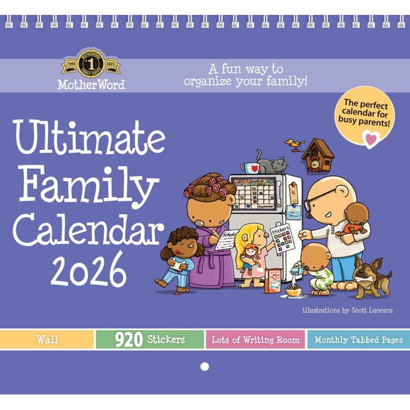 2026 Motherword Wall Calendar (Wall Tabbed Version) - English