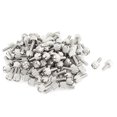 thumbnail image 1 of Unique Bargains 100 Pcs Vis à Pouce en Métal pour PC avec Tête Articulée M4x10mm, 1 of 1