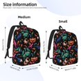 thumbnail image 2 of Easygdp Animals Under Water for Durable Canvas Laptop Backpack - Adjustable Shoulder Strap, Large Capacity, Fits 15-17in Laptops, for School, Work, Travel-Medium, 2 of 5