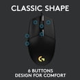 thumbnail image 4 of Souris de jeu optique de 8000 ppp G203 Lightsync de Logitech - Noir, 4 of 10