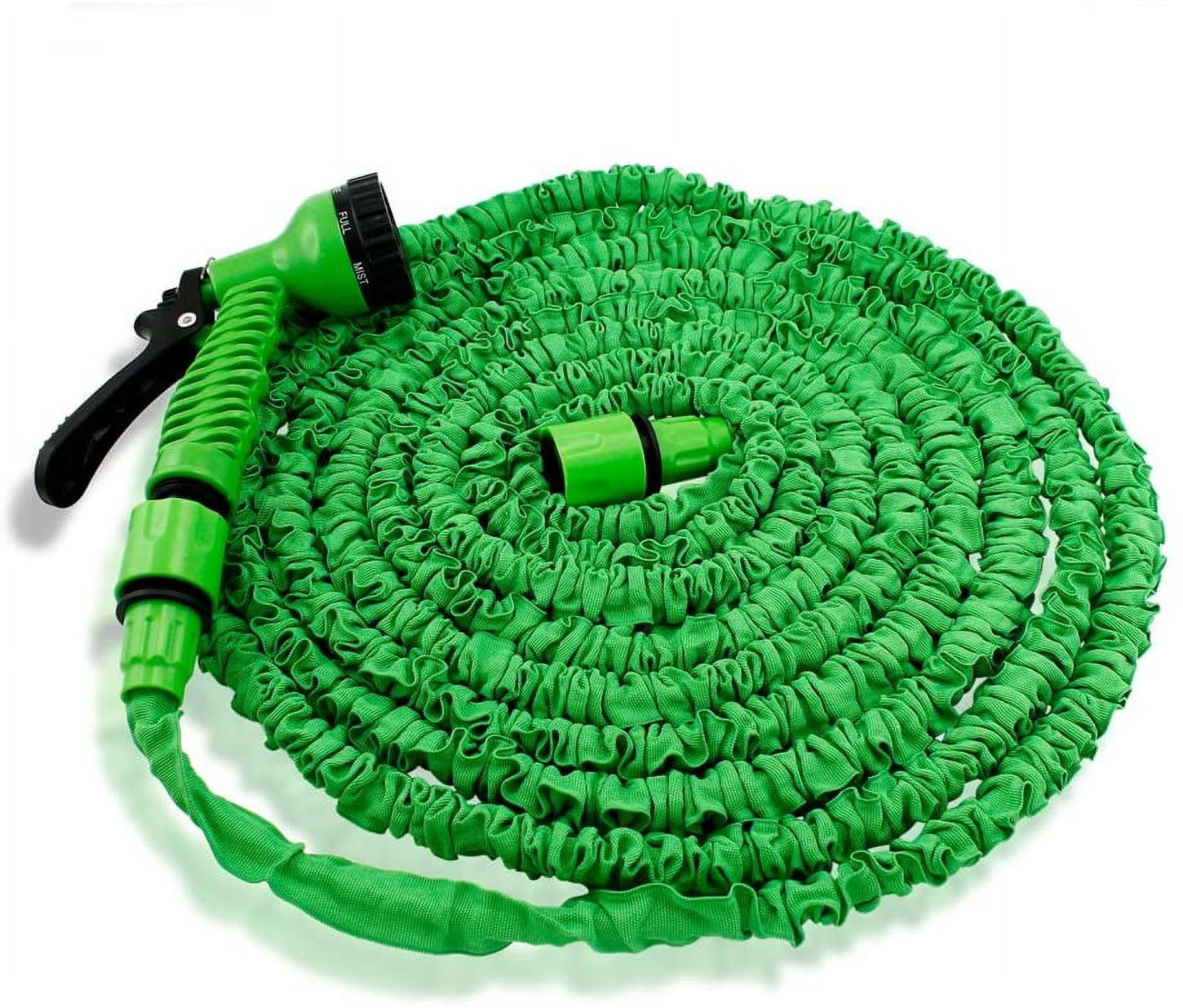 Expandable Garden Hose 50FT - Flexible Water Hose 50FT with 10 Spray Nozzle,