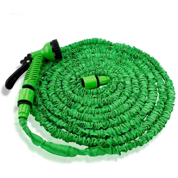 Boyau d'Arrosage 50 Pi, Boyau d'Arrosage Extensible 50 Pieds avec Buse à 10 Fonctions, Boyau d'Eau Extensible Flexible Sans Pli