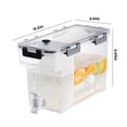 thumbnail image 3 of EGNMCR 3.5L Cold Kettle With Faucet In Refrigerator,Large Capacity Storage For Fruit Juice Dispenser With Top And Spigot Fruit Teapot Lemonade Bucket, Mother's Day Gift Ideas, 3 of 8