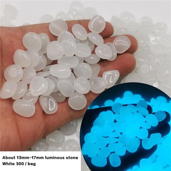 Clearance! Glow In The Dark Pebbles Luminous Stones Rocks For Garden Aquariums Decor 300PCS