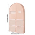 thumbnail image 2 of Self Compression Zipper Hanging Garment Bag for Travel and Closet Organization Free Storage Cover with Hanger for Down Coats, 2 of 4
