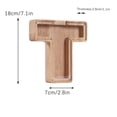 thumbnail image 1 of Agiferg Personalized Wooden Name Money Box Wooden Deposit Box Twenty Six English Letters, 1 of 6