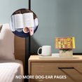 thumbnail image 4 of BALGELI Small Bookshelf, Triangle Book Holder, Wood Short Mini Book Rest, Simple Bookcase for Bedroom Nightstand Office Desk Library or Table Centerpiece Decor for Coffee and Book Lover-Beige, 4 of 5