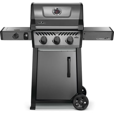 Gril Freestyle 365 au propane avec brûleur latéral de cuisinière, gris graphite