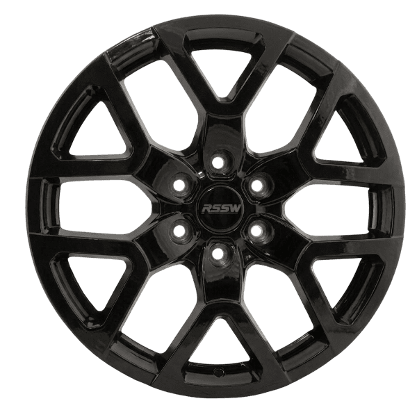 RSSW Baja 19X8.5 jante en alliage noir brillante avec entraxe 6-120 , 50 mm offset et 66.9 centerbore