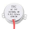 thumbnail image 2 of Electric Motor Synchronous Motor Synchron Motor AC 24V 50/60Hz 4W 0.8-1RPM  CCW/CW Direction, 2 of 4