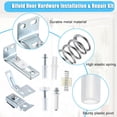 thumbnail image 4 of 2 Pack Bifold Door Hardware Repair Kit Bifold Sliding Closet Door Hardware, Universal Folding Door Hardware Repair Kit Bifold Barn Door Repair Replacement Parts Sliding Door Repair Accessories, 4 of 8